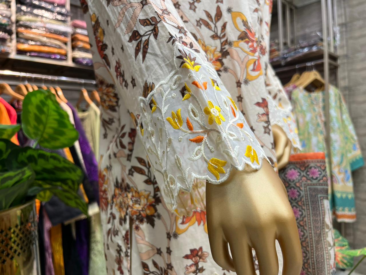 THREE PIECE LAWN EMBROIDERED