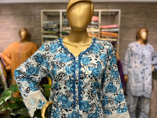 THREE PIECE LAWN EMBROIDERED