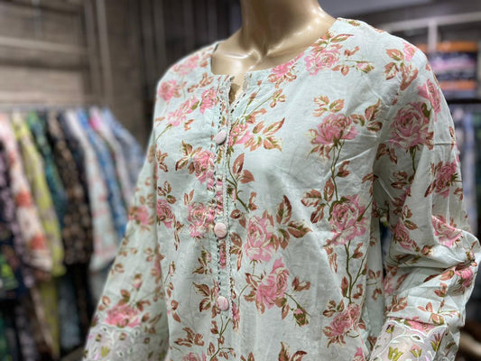 THREE PIECE LAWN EMBROIDERED