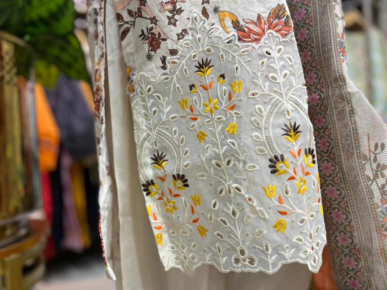 THREE PIECE LAWN EMBROIDERED