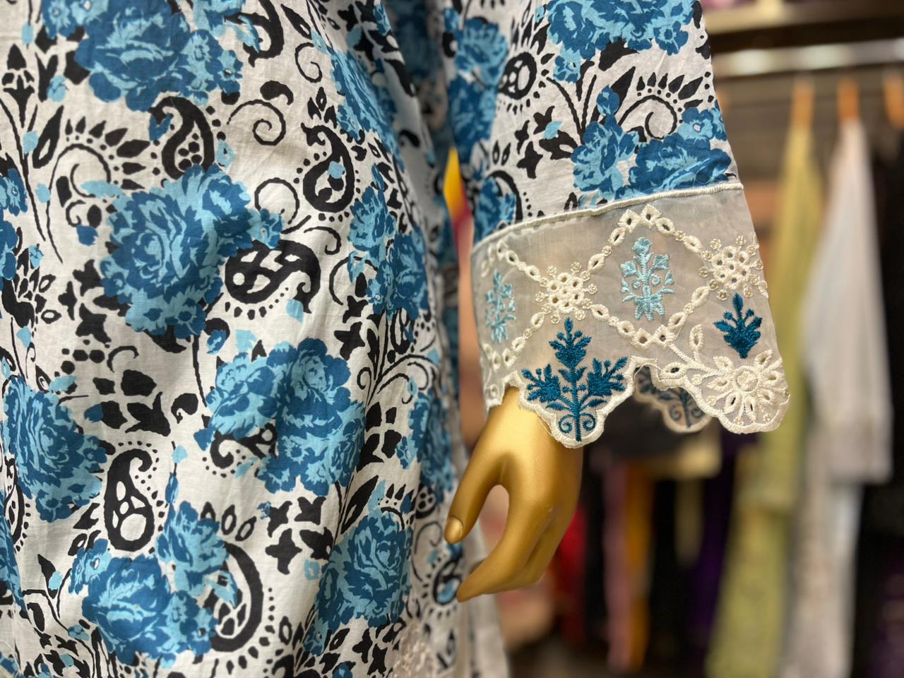 THREE PIECE LAWN EMBROIDERED