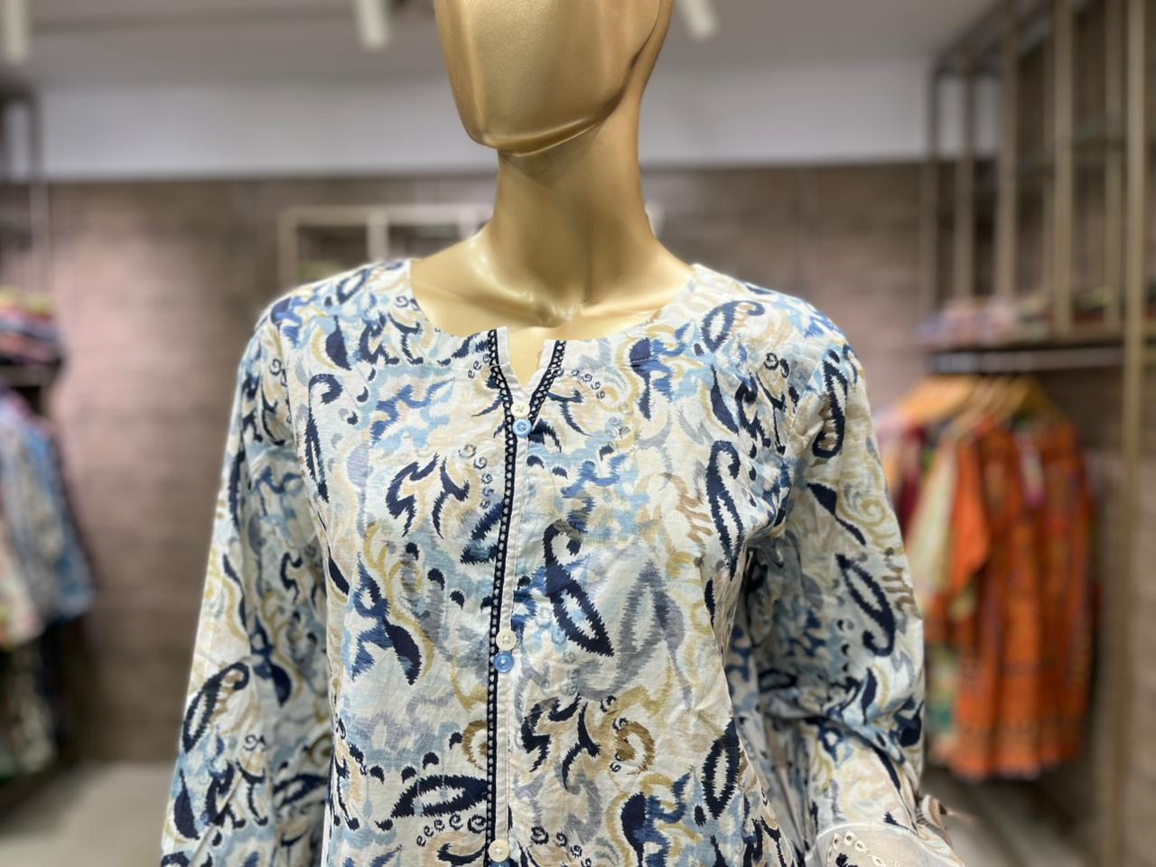 THREE PIECE LAWN EMBROIDERED