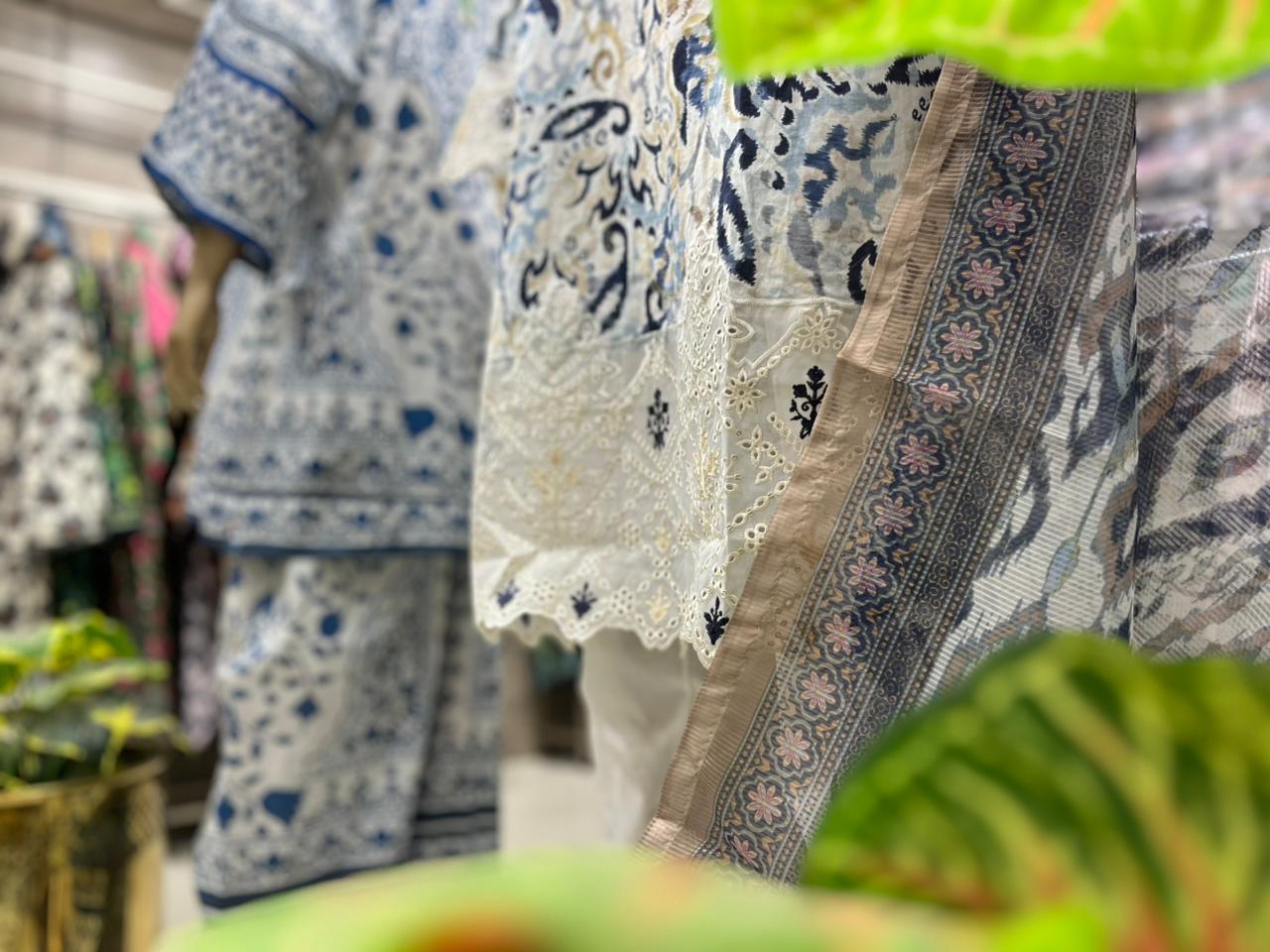 THREE PIECE LAWN EMBROIDERED