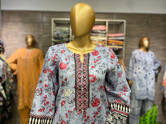 LAWN PRINTED 3 PIECE