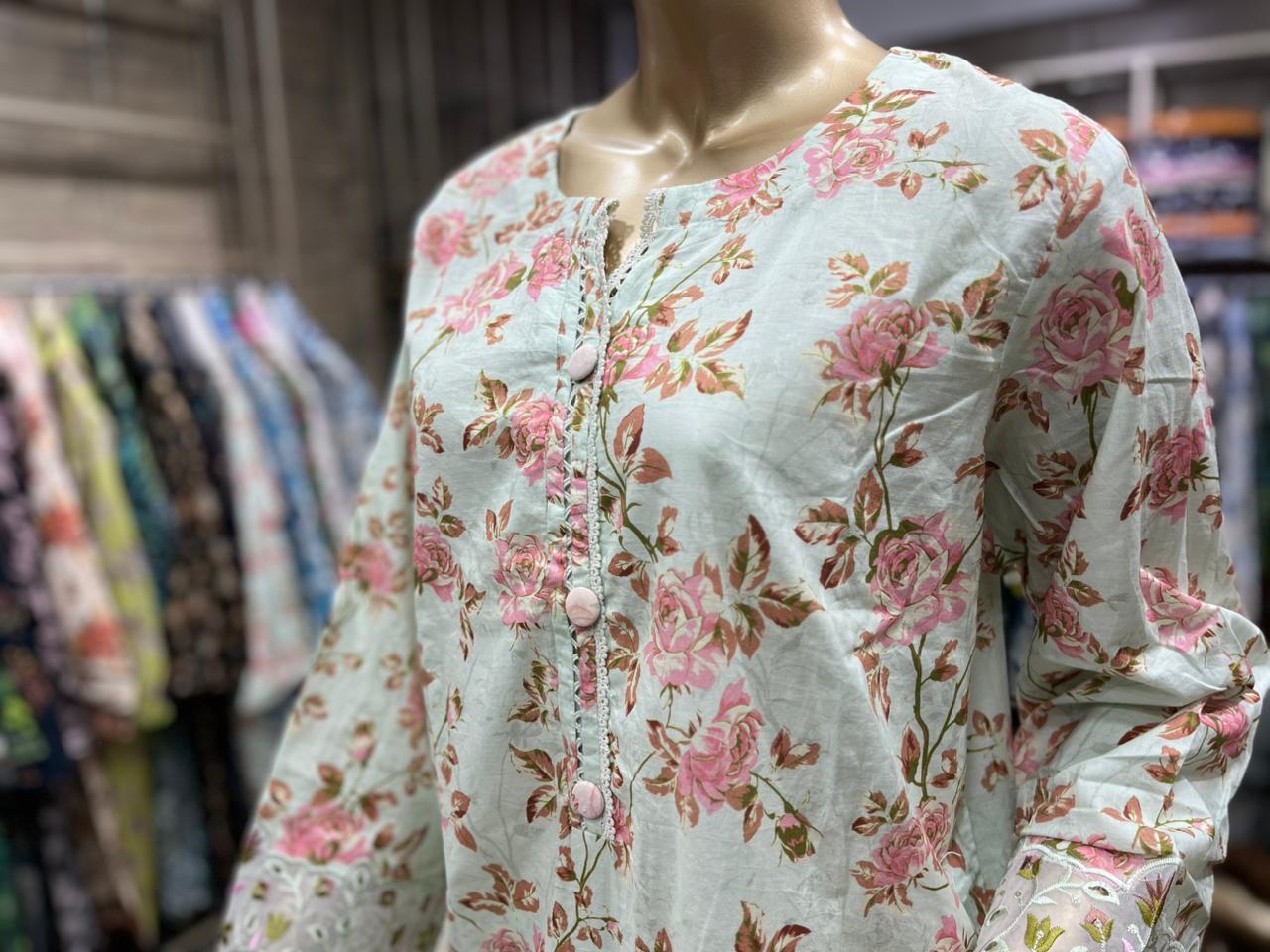 THREE PIECE LAWN EMBROIDERED