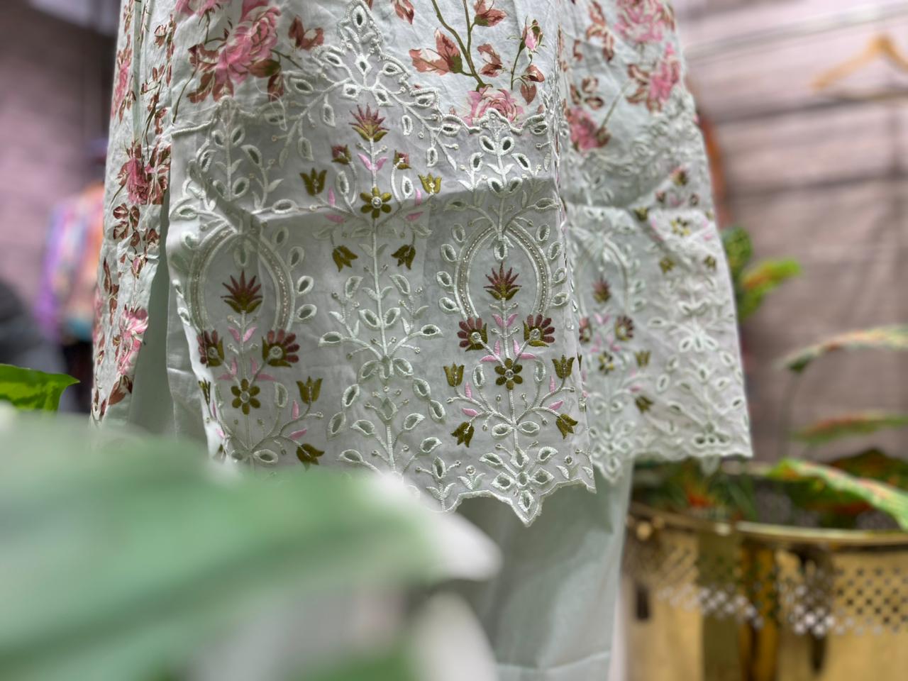 THREE PIECE LAWN EMBROIDERED