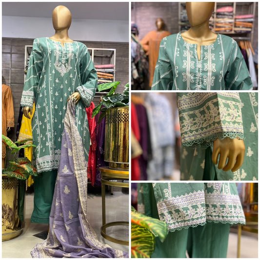 LAWN PRINTED 3 PIECE