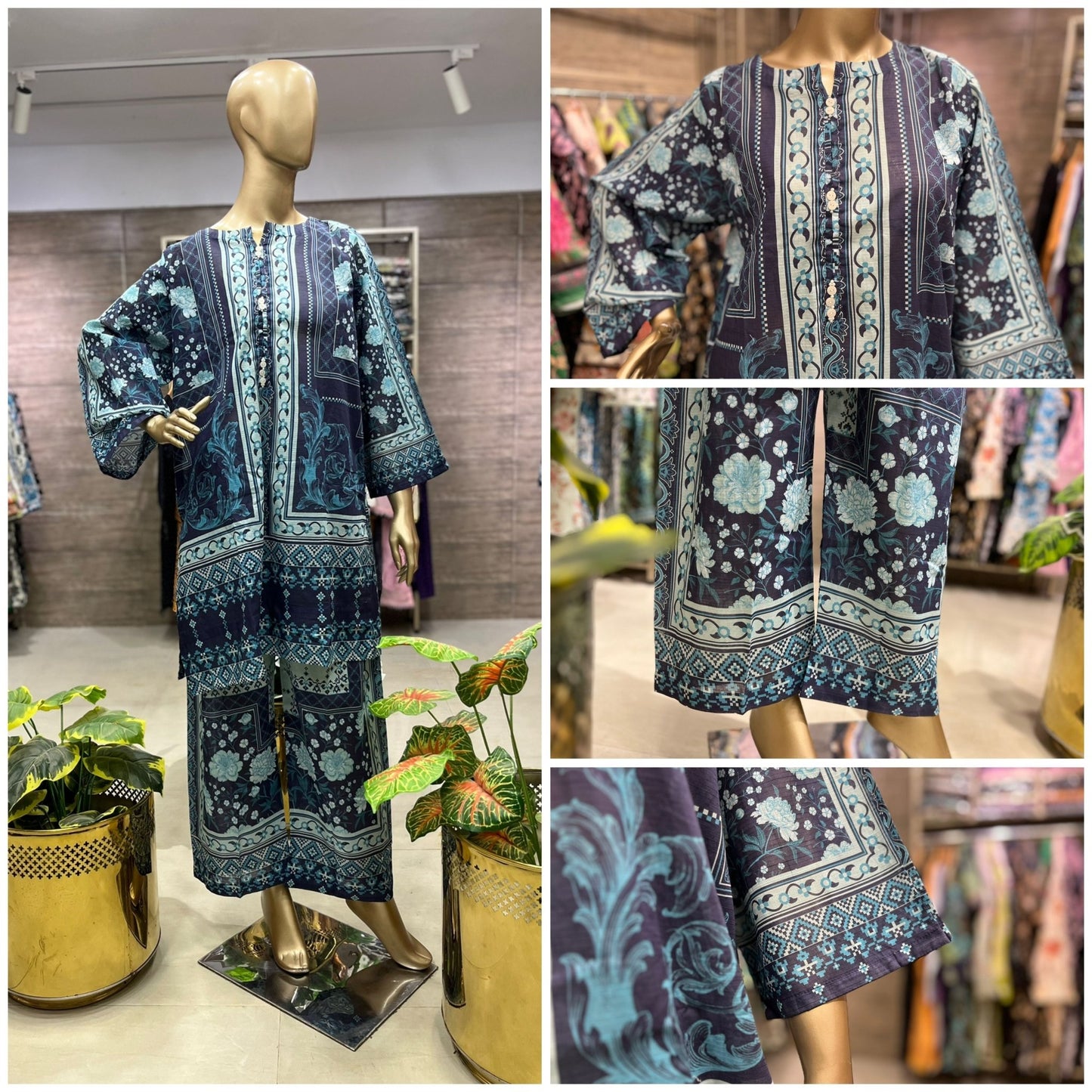 BIRJEES CORD SET TWO PIECE PRINTED