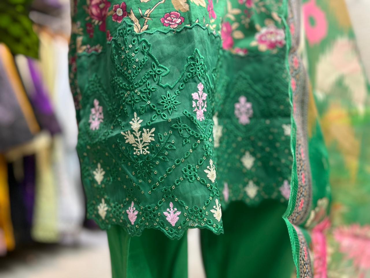 THREE PIECE LAWN EMBROIDERED