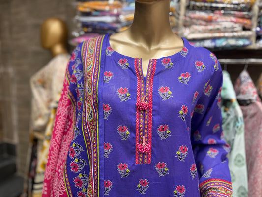 LAWN PRINTED 3 PIECE