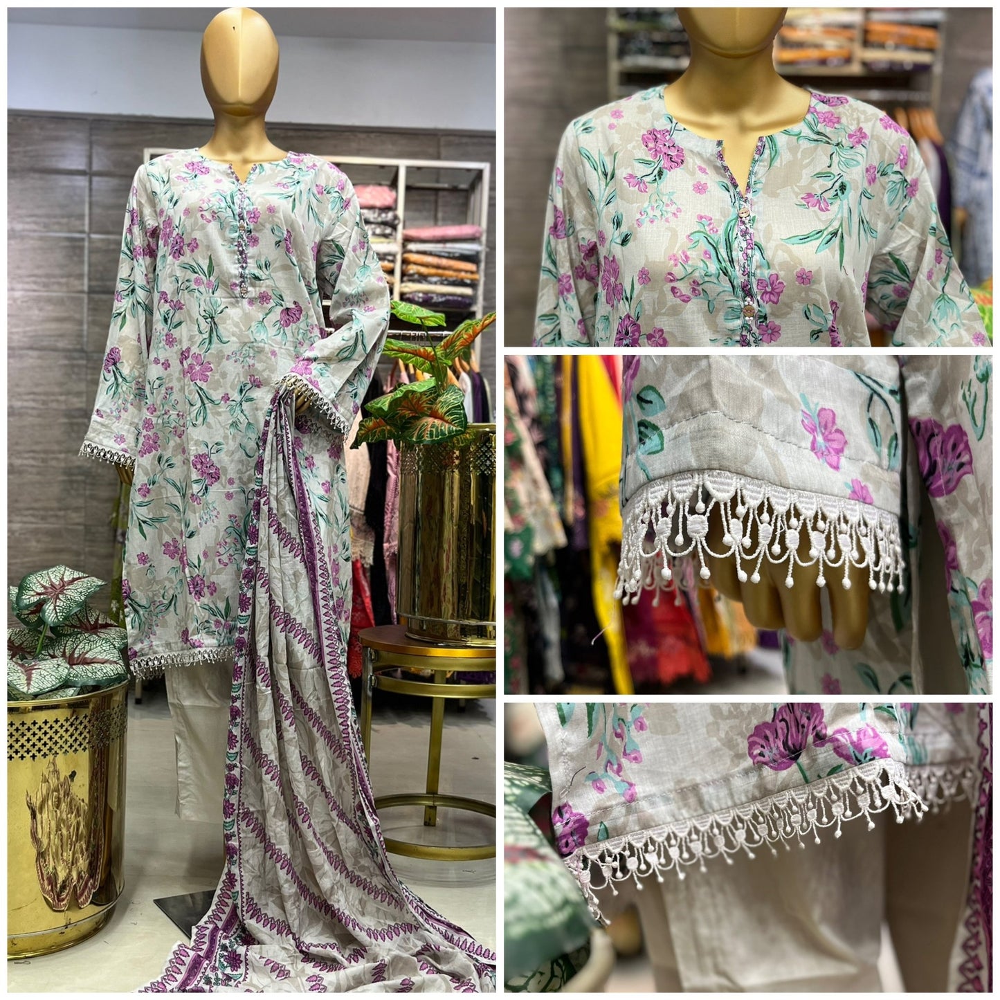 LAWN PRINTED 3 PIECE