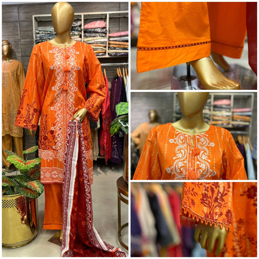 LAWN PRINTED 3 PIECE