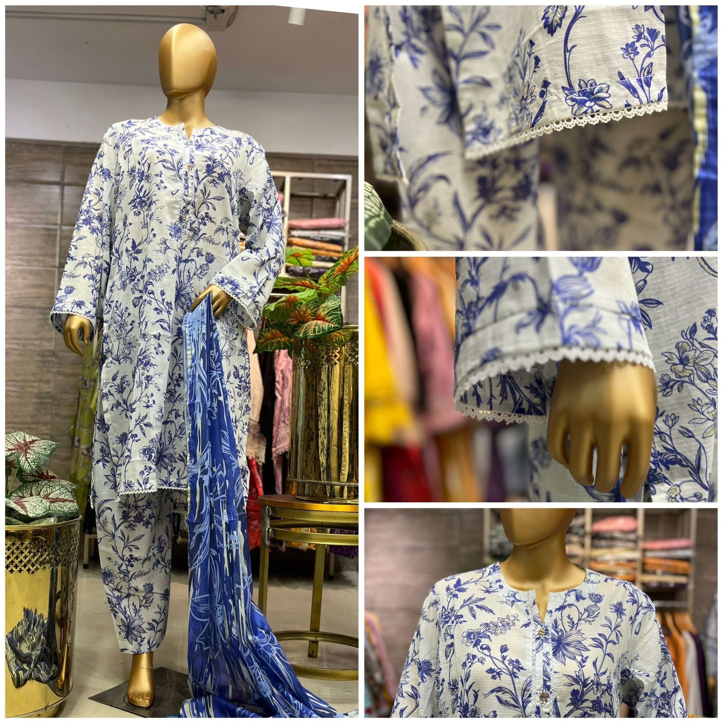 PRINTED DORIA LAWN 3 PIECE