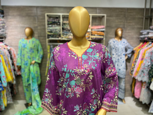 LAWN PRINTED 3 PIECE